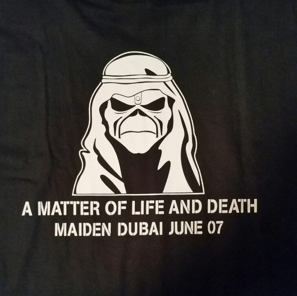 IRON MAIDEN 2007 DUBAI SHIRT - 4XL - Picture 6 of 6